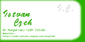 istvan czeh business card